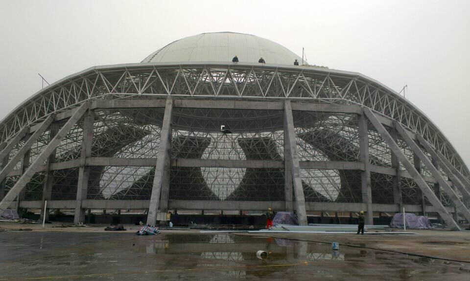 洪湖温泉馆网架工程